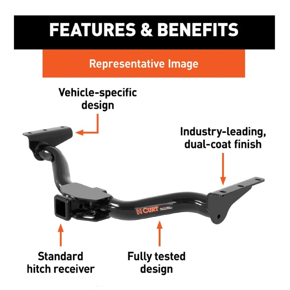 Curt Class 3 Trailer Hitch 13016 For 78-96 Chevrolet G10 G20 G30 Full Size Van Foto 2 de 4