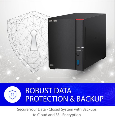 LinkStation 720 4TB 2-Bay Home Office Private Cloud Data Storage with Hard Dr... - Picture 7 of 9