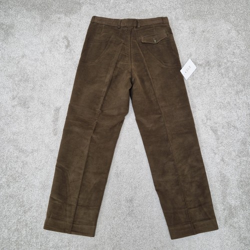 Pantalone pelle di talpa Forestland Country Collection W34 L31 verde caccia tiro - Foto 8 di 9