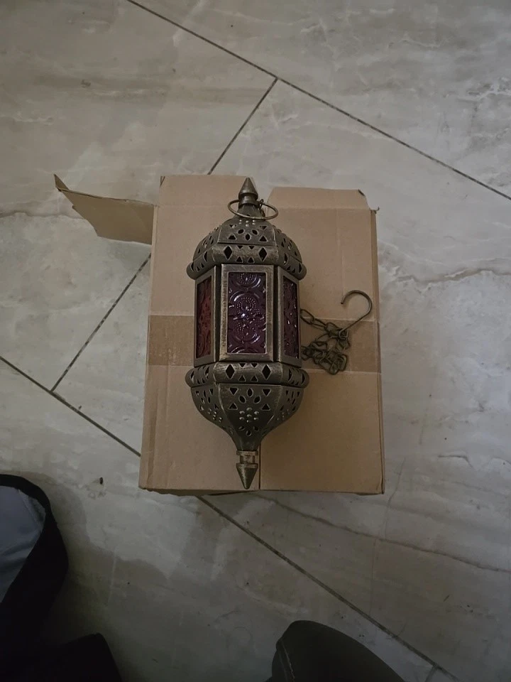 Lámpara decorativa candelabro colgante arte hierro estilo europeo 2 piezas  Foto 2 de 2