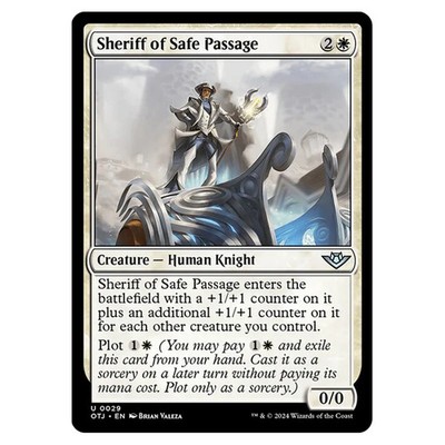 Magic The Gathering Outlaws of Thunder Junction Sheriff of Safe Passage 0029