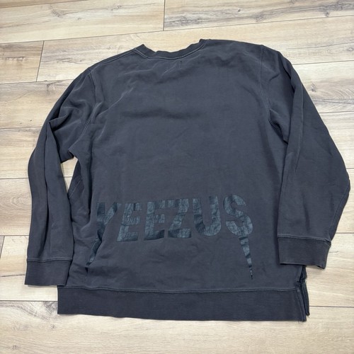 Felpa girocollo concerto Yeezus Kanye West Tour taglia XL maglia tour sbiadita dal sole - Foto 13 di 17