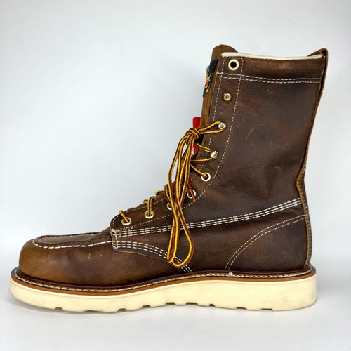Thorogood 814-4178 Men's 8" Leather Moc Non Safety Toe Work Boots Size 9.5 D - Picture 2 of 24