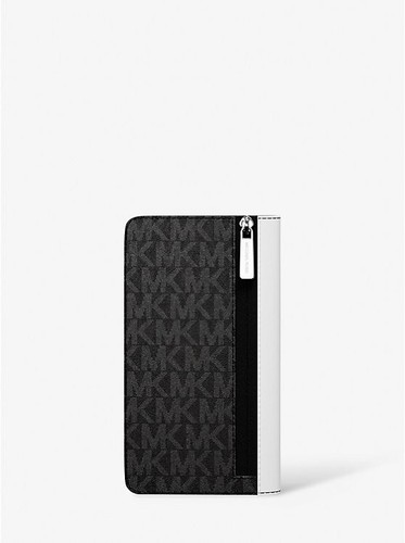 Michael Kors Men's Cooper Signature Logo Leather Bi-Fold Wallet (Bright White) - Picture 3 of 3