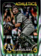2024 Topps Chrome #205 Shea Langeliers Raywave Refractors