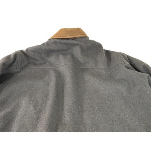 "ST.JOHN'S BAY" Vintage 80% Recycled Wool Zip Navy Mens Coat Quilted Preppy Y2K - Picture 4 of 12