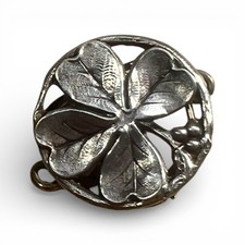 Coulant de Sautoir Ancien - Coulisseau - Trèfle Art Nouveau Jugendstil Secession