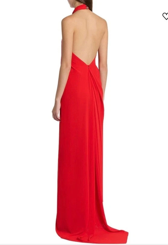 CARLA ZAMPATTI DESIGNER EVENING DRESS WITH LOW BACK - SIZE 16 - RED - BEAUTIFUL - image 2 of 4