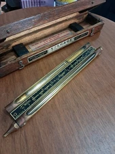 Antique VISGAGE Oil Viscosity Comparator Instrument Unique Brass Viscosimeter