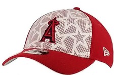 Authentic NWT New Era MLB Angels 4th Of July Stars & Stripes 39THIRTY Flex Cap