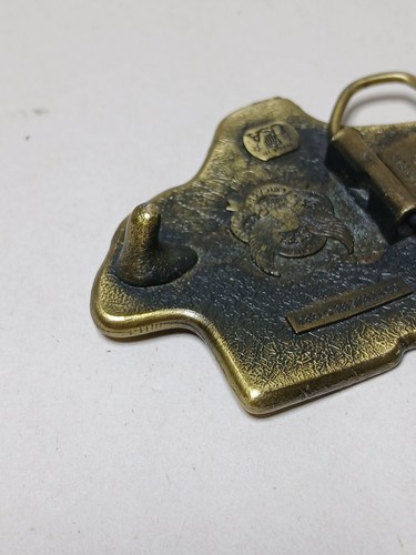 Hebilla de cinturón vintage Lone Star Texas Great American Buckle Co #142 1980 esmalte - Imagen 7 de 10