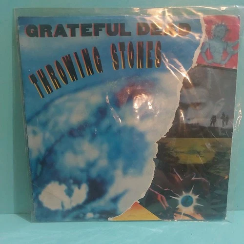 The Grateful Dead Throwing Stones, When Push Comes To Shove 45 Record Vtg 1987