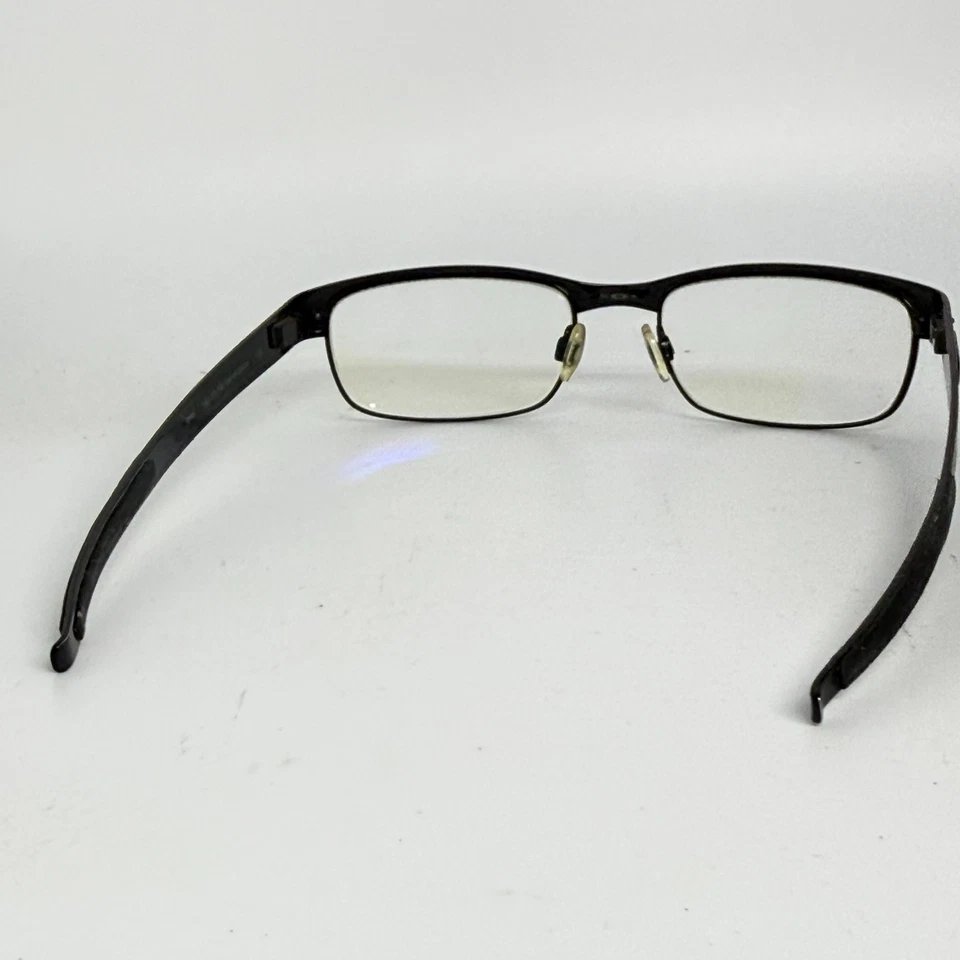 Gafas Oakley con placa de metal 22-198 monturas negras mate plateadas 53-18-140 19922 Foto 3 de 4