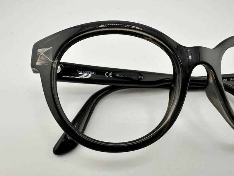 Monturas de gafas de diseñador Valentino V2699 001 negro brillante 50-18-140 Italia Foto 3 de 4