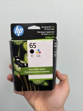 GENUINE HP 65 2-pack Black/Tri-color Original Ink Cartridges, Exp: 07/2027