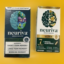 2 NEW SCHIFF NEURIVA MEMORY 3D BRAIN HEALTH 5...