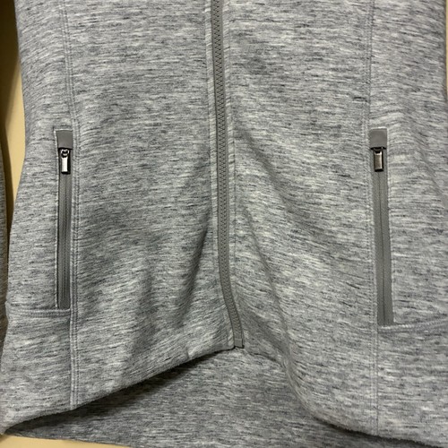 Athleta Stronger Full Zip Hoodie Women’s XS Heathered Gray Athletic Sweatshirt - Picture 4 of 11