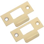  4 Pcs Schließblech Tür Edelstahl Teller Türtrittplatte Türschlossschutz