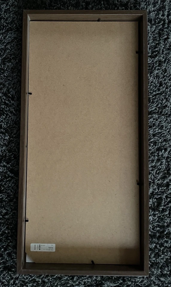 Bilderrahmen von Ikea, Ribba, braun, 25,5 x 52, 5cm, 3er Passepartout 12 x 17 cm - Bild 2 von 4