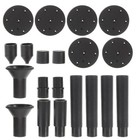  2 Sets Solar Fountain Accessories Sprinkler Nozzle Waterfall Parts