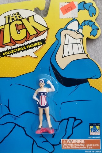 THE TICK Mini Bendable Figures 1994 Bandai NIP Lot Of 4, Good Doers  - Bild 12 von 21