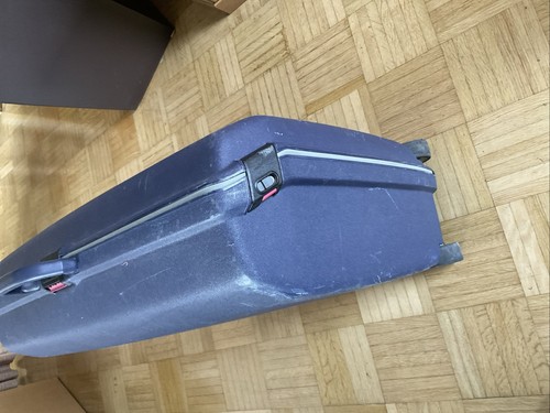 Reisekoffer Hartschalenkoffer blau von Samsonite 2 Rollen, seitlicher Griff - Bild 3 von 8