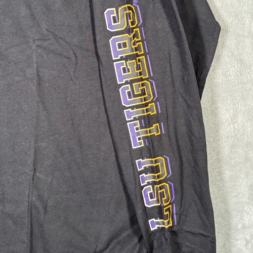 LSU Tigers Shirt Mens XL Black NCAA Basketball Long Sleeve Nike Cotton Top - Picture 4 of 11