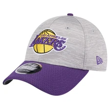 Men's New Era Heather Gray/Purple Los Angeles Lakers Active Digi-Tech Two-Tone