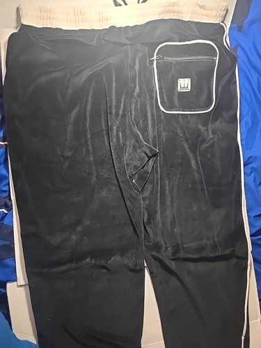 Vintage Damani Dada 90s Trainingshose Herren 4X Big Tall Schwarz Velour Y2K - Bild 8 von 12