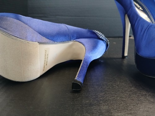 Lasonia Highheels Stilettos Womens Size 7 1/2  Blue With 5inch Heel - Picture 9 of 10