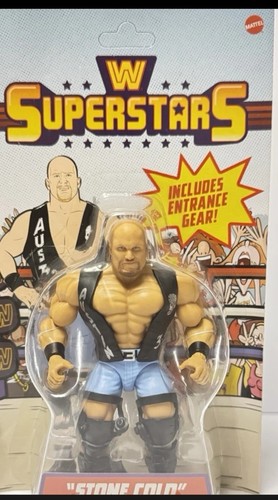 WWE Superstars 15 Stone Cold Steve Austin Figur Unpunched Card Neu!