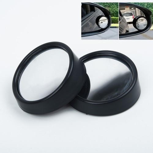 Blind Spot Mirror Reflection Truck Rotation Black Convex Rear View - Picture 2 of 12