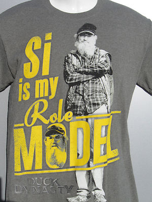 Duck Dynasty Si Is My Role Model Tv Show A&E Green T-Shirt Commander Call size S