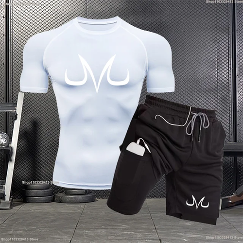 Schnelltrocknende Jogging Tops Gym Training Wear Herren Fitness Kompression Sportbekleidung J - Bild 9 von 26