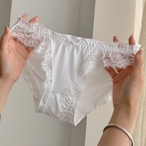 Paquete de 4 Sexy Mujeres Encaje Bragas Calzoncillos Damas Ropa Interior Francesa Lencería Suave - Imagen 4 de 12