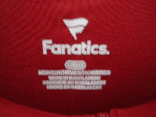 Fanatics San Fransisco NFL Men Shirt Performance Long Sleeve 1/2 Zipper Red SZ L - Picture 5 of 10