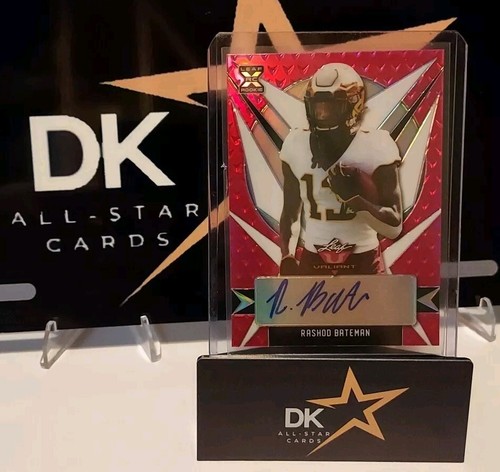 RASHOD BATEMAN RC AUTO 2021 LEAF VALIANT XRC PINK AUTOGRAPH /15 GOPHERS RAVENS - Picture 1 of 4