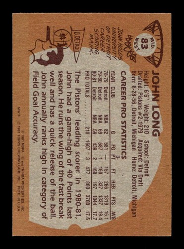 1981-82 Topps Basketball 5-w98 EX-MT/NM Pick From List All PICTURED - Picture 187 of 275