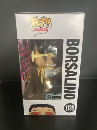 Borsalino (Kizaru) handsignierter Funko Pop von English VA Ray Hurd - One Piece - Bild 2 von 6