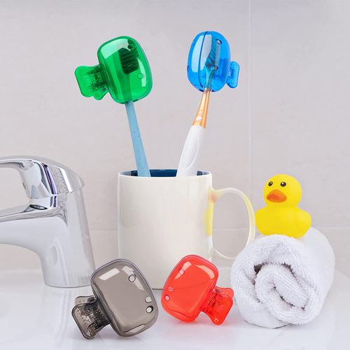 4 Pack Travel Toothbrush Head Covers Toothbrush Protector Cap Brush Pod Case Pro - Picture 3 of 12
