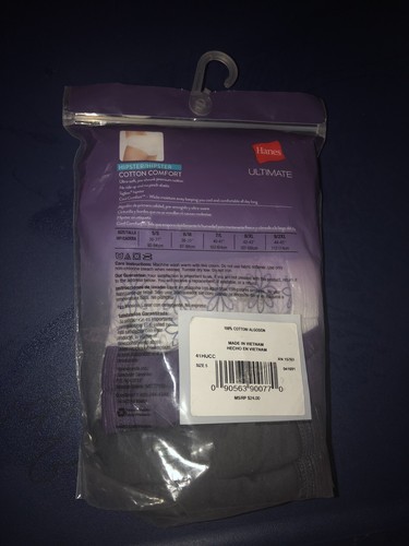 Hanes Ultimate ComfortSoft Hipster Panty 5 Pack Size 5 Small Comfort Soft - Afbeelding 3 van 3