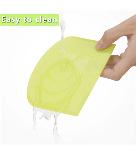 2 PCS Plastic Dough Scraper Bowl Scraper, Food-Grade Bench Scraper - Picture 8 of 11