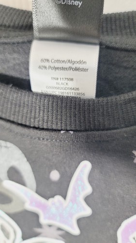The Nightmare Before Christmas Jack And Sally Girl's Sweater Size (6-6X) - Picture 4 of 5