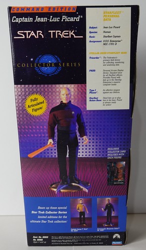 Star Trek TOS NTG DS9 9” Figuras Picard Kirk Sulu Spock Cisko Crusher Nueva Selección - Imagen 41 de 68