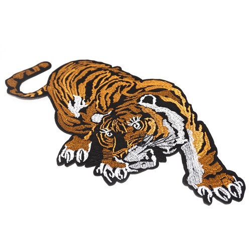 Large Tiger Embroidered Animal Applique Sew Iron on Cloth Craft Patch Badge ut - Picture 2 of 5