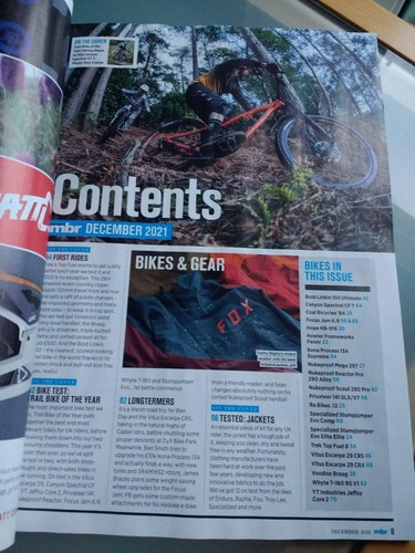 SELECT AN ISSUE - MBR Magazine - New - 2021/2022 Issue Mountain Biking Magazine - Picture 11 of 19