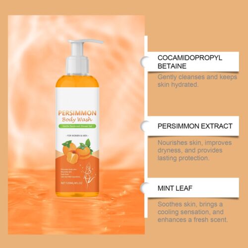 Persimmon Soap for Old People Smell, Persimmon Body Wash Body Odor Soap 120ml - Picture 10 of 22