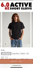 Shaka Wear 6.0 oz Active Short Sleeve T-Shirt