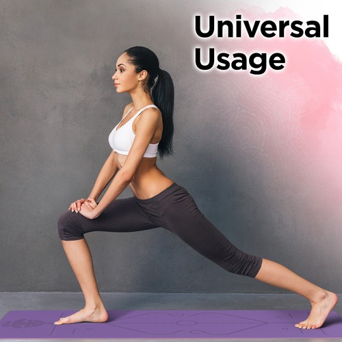 Yoga Mat Non Slip 6mm Thick Exercise Mat for Men and Women Home Gym Workout UK - Picture 13 of 87