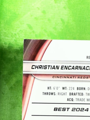 Christian Encarnacion Strand RC - Refractor - 2024 Bowman's Best #21 Base Reds - Picture 9 of 12